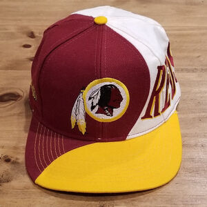 Vintage Washington Redskins Hat Snapback Drew Pearson Wool Swirl Wave 90s NFL